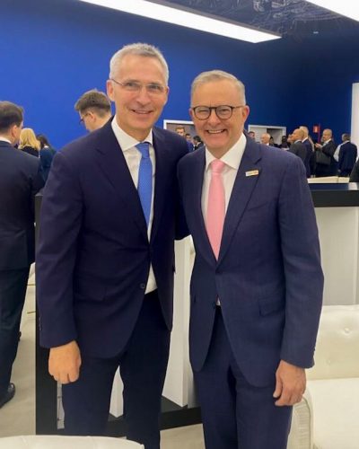Important meeting with NATO Secretary General @jensstoltenberg at the...