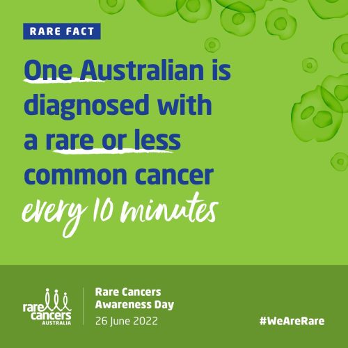 An Australian is diagnosed with a rare or less common cancer every 10...