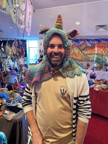 Yes. That is me in a unicorn beanie. It’s from this time last year at the...