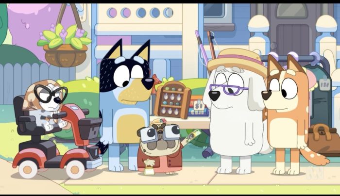 There’s a new episode of Bluey called ‘Grannie Mobile’.  You should watch it...