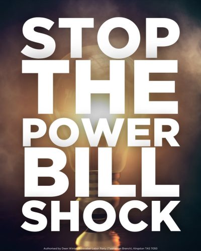 Today I launched @TasmanianLabor's campaign to stop massive electricity price...