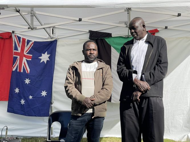 At Acacia Ridge Listening to the Sudanese Community. They have...