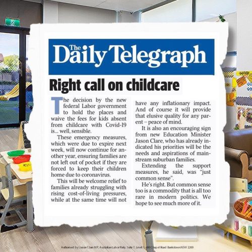 More must be done in the childcare space to make it affordable for...