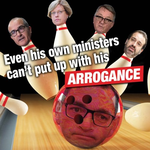 It’s becoming a one-Dan show. He doesn’t listen to his ministers, they can’t...