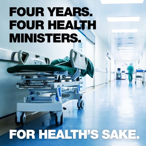 Labor has had four Health Ministers in four years. No wonder we have...