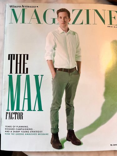 Very generous (slightly embarrassing) profile in the Weekend Oz magazine today....