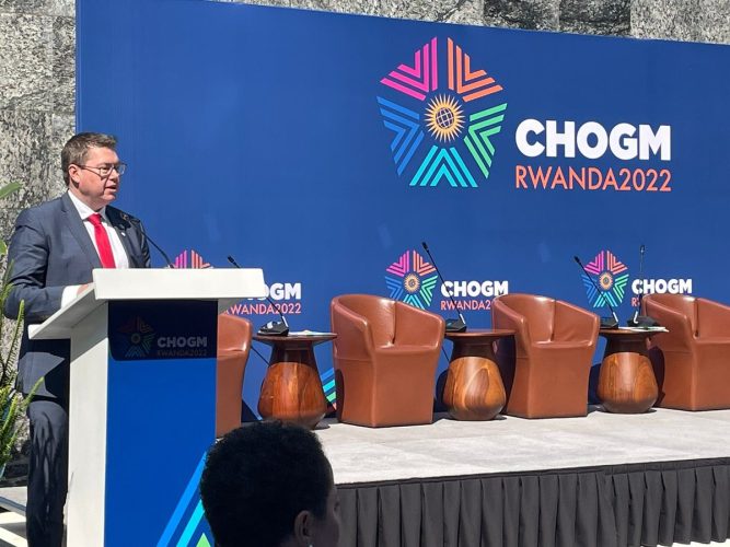 I was very pleased to update the #CHOGM2022 Climate Change & the Commonwealth...