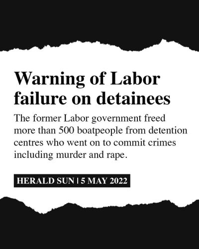 Labor can't be trusted to keep our borders secure. ...