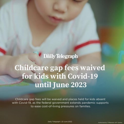 Labor has extended childcare support services for another year to...