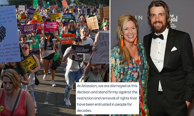 Australian tech giant Atlassian to help US employees get 'safe' abortions after...