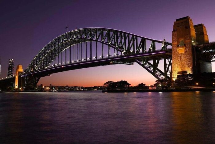 Sydney Harbour Bridge has never looked better! Go Maroons...