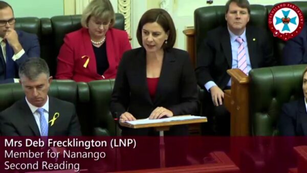 LNP – Liberal National Party: LNP Leader Deb Frecklington Speaks Against Termination of Pregnancy Bill