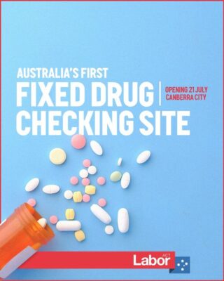 ACT Labor is leading the nation on drug harm minimisation....