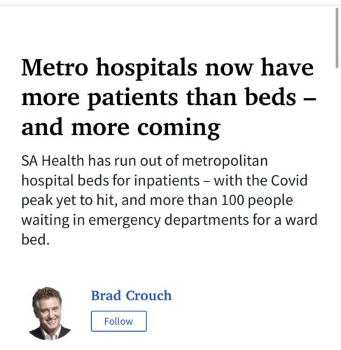 Ashton Hurn: “Sick South Australians need reassurance they’ll get the eme…