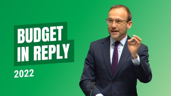 Budget in Reply 2022 - Adam Bandt