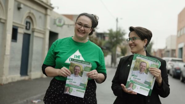 Australian Greens: Hundreds of people in our Greens movement are volunteering on polling booths