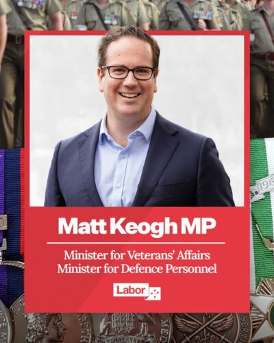 Matt Keogh was elected as the first member for the Federal D...