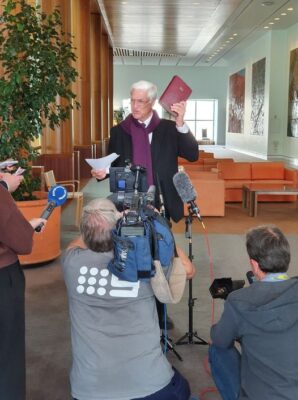 I addressed media in Canberra today to slam the continued persecution ...