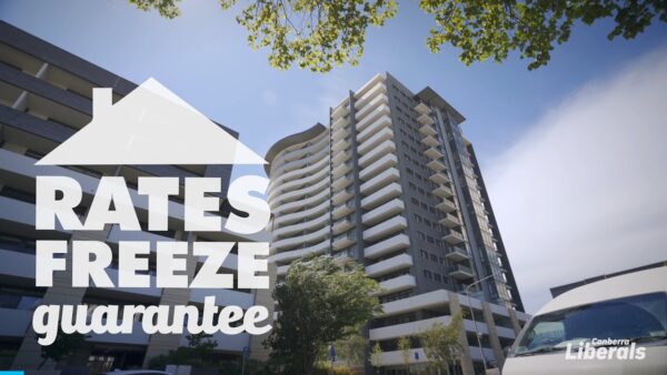 Canberra Liberals: Only the Liberals will freeze your rates