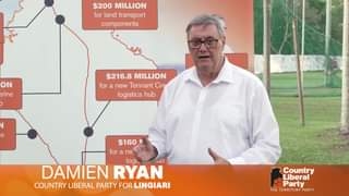 Damien Ryan and the Country Liberal Party have a plan to del...