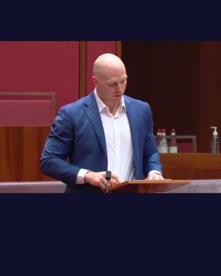 David Pocock: Not my ‘First Speech’, but I did get to address the Senate a couple of…
