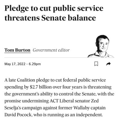 David Pocock: The APS cannot do its job for Australians if it is running on a skelet…