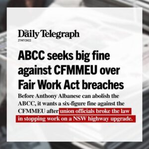 Albanese's top priority: making life easier for the CFMEU....