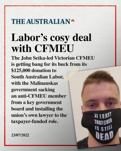 Between undermining the construction watchdog and plum jobs for mates,...
