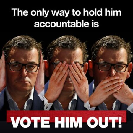 Daniel Andrews just doesn't get it. The only way to hold Mr Andrews to...