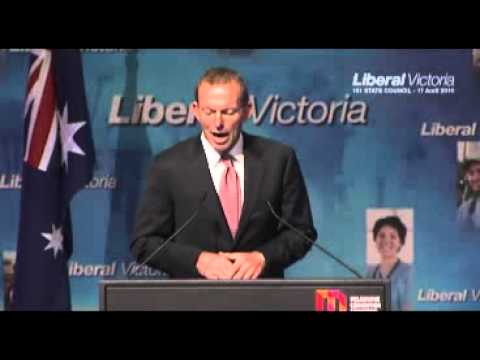 Liberal Victoria: Federal Liberal Leader, Tony Abbott MP speech