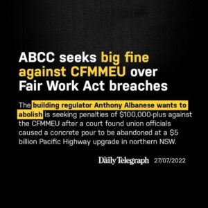 The Albanese Labor Government’s announcement that the ABCC’s powers wi...