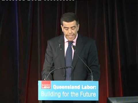 Australian Labor Party (State of Queensland): Leader of the Opposition in Council, Milton Dick, at the ALP (qld) State Conference (video 1 of 2)