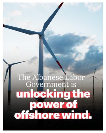 Helen Polley: The Albanese Government is getting on with the job. A renewable future…