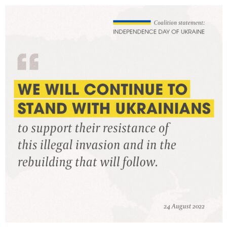 Today, our thoughts are with the people of Ukraine as they mark their ...