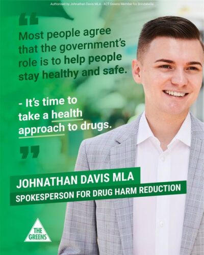 ACT Greens: Tomorrow Johnathan Davis MLA – Member for Brindabella will call for a …