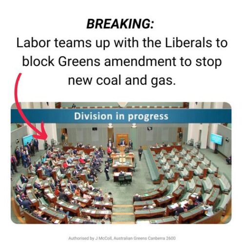 Coal & gas is the leading cause of the climate crisis....