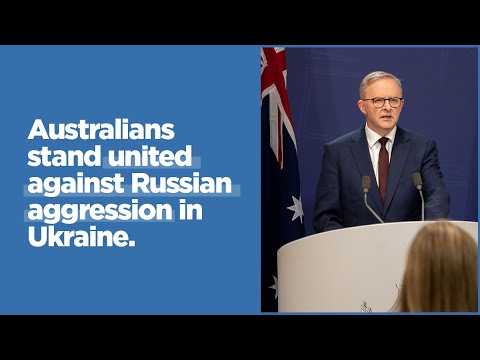 Australians stand united against Russian aggression in Ukraine | LIVE on 23 February 2022