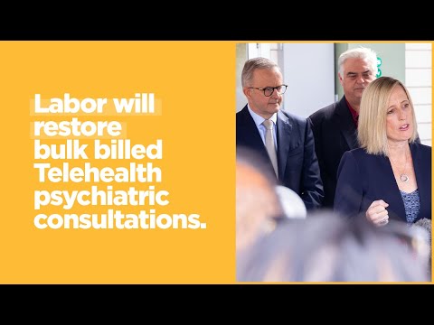 Labor will restore bulk billed Telehealth psychiatric consultations | LIVE from Longford, Tasmania