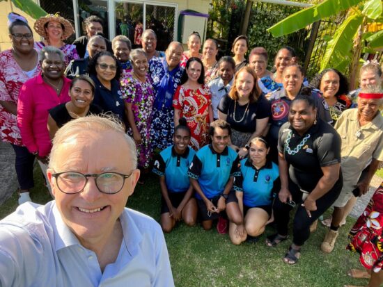 Anthony Albanese: Wonderful to hear from women from across the Torres Strait at the lead…