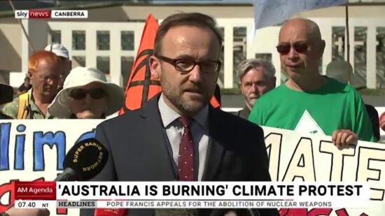 Adam Bandt: "Australia is Burning" on Sky News AM Agenda