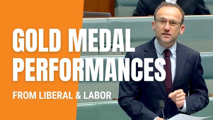 Adam Bandt: Gold Medal performances from Liberals & Labor