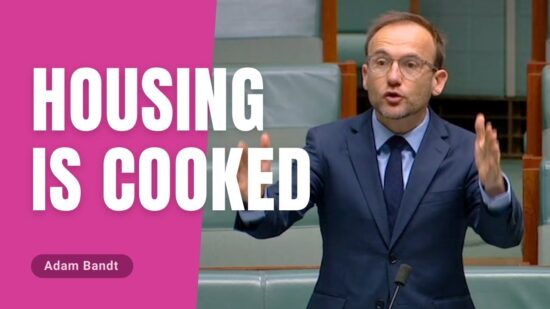 Australian Greens: Adam Bandt: Housing is cooked