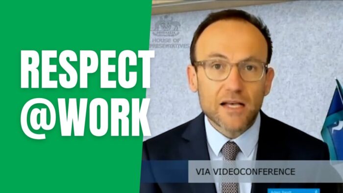 Australian Greens: Adam Bandt: Women Deserve Respect at Work