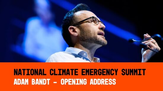 Adam Bandt at the 2020 National Climate Emergency Summit