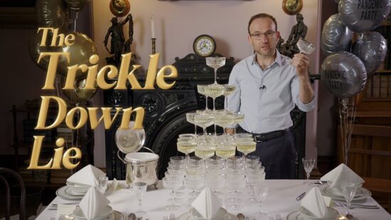 Adam Bandt pours champagne to see if wealth trickles down...