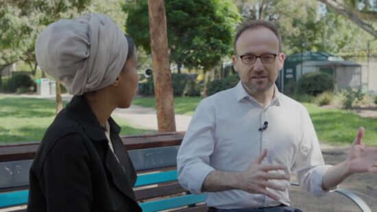 "Housing is human right" – Adam Bandt chats with Anab
