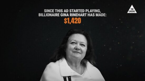 This is obscene. And the Liberal and Labor parties are letting Gina Rinehart get away with it