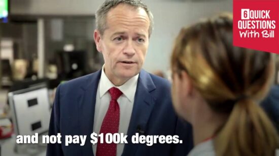 6 Quick Questions with Bill Shorten