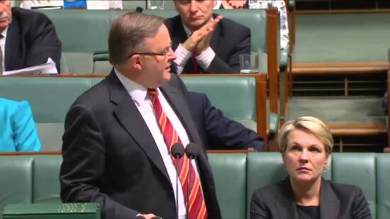 Anthony Albanese addresses Parliament on the passing of Gough Whitlam