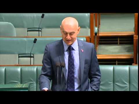 Bernie Ripoll addresses Parliament on the passing of Gough Whitlam